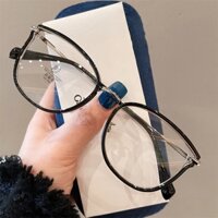 Gọng kính cận nữ nam phong cách Hàn Quốc mắt kính không độ chống ánh sáng xanh thay được tròng cận đẹp HANASO 576