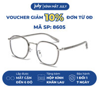 Gọng kính cận nữ oval thiên vuông lõi kim loại bọc nhựa chắc chắn, bền bỉ hợp nhiều dáng mặt 8605