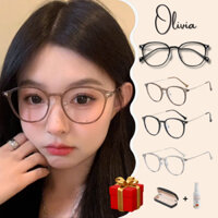 Gọng kính cận nữ siêu nhẹ chất liệu nhựa khung kim loại kiểu dáng thời trang MS14