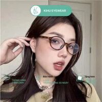 Gọng kính cận nữ Y2K dáng oval Bayonetta lọc ánh sáng xanh 1097 - Kính mắt phụ kiện thời trang - Kihu Eyewear