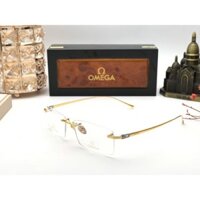 GỌNG KÍNH CẬN OMEGA TITANIUM MẠ VÀNG 18K.