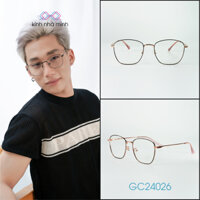 Gọng Kính Cận Thời Trang Hình Vuông Kim Loại Thanh Mãnh Nhiều Màu Hot Trend 2024 GC24026