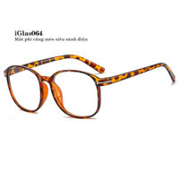 Gọng Kính Cận Thời Trang Mắt To iGlas 064, Kiểu Dáng Unisex Dành Cho Cả Nam Và Nữ, Gọng Nhựa Dẻo TR90 Dễ Uốn Nắn Vừa Mặt
