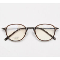 Gọng kính cận titan TYSON kính mắt thời trang vuông bầu nam nữ lắp tròng kèm hộp khăn 2350