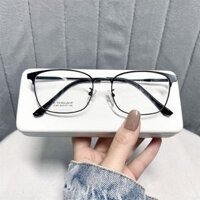 Gọng kính cận titanium, mắt kính vuông phù hợp với mọi khuôn mặt