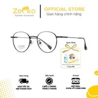Gọng kính cận titanium nam nữ Zecko premium ZT05 thời trang chống rỉ siêu bền