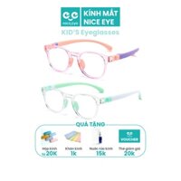 Gọng kính cận trẻ em nhựa dẻo mắt mèo trend 2022 có ảnh mẫu thật