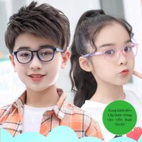 Gọng kính cận trẻ em siêu dẻo cho bé trai và bé gái có chống ánh sáng xanh từ điên thoai