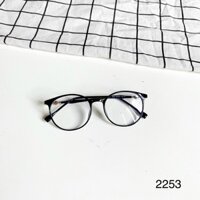 Gọng kính cận tròn cốt kim loại bọc nhựa dẻo 2253