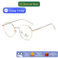 Gọng kính cận tròn kim loại MACHY 5032 mắt kính cận có độ đổi màu chống ánh sáng xanh nam nữ thời trang