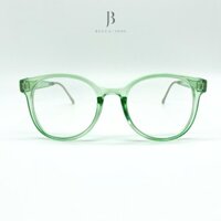 Gọng kính cận vuông trong suốt nam nữ, màu xanh thời trang, đi đường chống bụi, kính lọc ánh sáng xanh Becca & JoJo