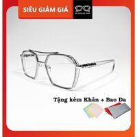 Gọng kính Chrome Hearts nam vuông - mắt kính kính thời trang nữ nam kim loại cao cấp nhiều màu
