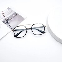 Gọng Kính Hàn Quốc Cá Tính Có Thanh Ngang Tròng Kính Chống Ánh Sáng Xanh Bức Xạ Máy Tính