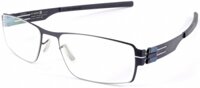 Gọng kính IC! Berlin Franjo P. Gunmetal Rubber Black