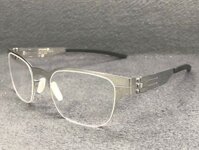 Gọng kính IC! Berlin Volker B. Chrome Rubber Black