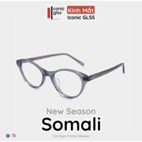 Gọng kính mắt mèo cao cấp SOMALI Iconic GLSS chất liệu acetate lens giả cận chống tia uv400