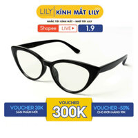 Gọng kính mắt mèo LILY EYEWEAR chất liệu nhựa cao cấp chắc chắn nhẹ nhàng kiểu dáng hiện đại màu sắc thời trang 1304KOR
