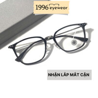 Gọng kính mắt nữ dáng bầu titan nhẹ, kính mắt phối kim loại 1996eyewear