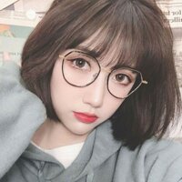 Gọng kính mắt Oval nữ kim loại màu đen . Tròng kính giả cận 0 độ, chống tia UV Kixu.Glasses