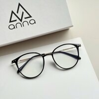 Gọng kính mắt thời trang ANNA nam nữ dáng tròn chất liệu kim loại cao cấp OL 9531