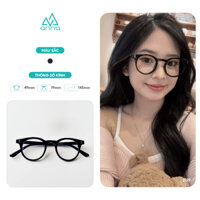 Gọng kính mắt thời trang nữ nhỏ ANNA dáng tròn cá tính chất liệu nhựa dẻo A00251