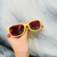 Gọng kính mát trẻ em siêu nhẹ siêu bền 2412-1 - vàng khói
