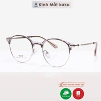 Gọng kính mắt tròn nam nữ kaka chất liệu nhựa dẻo thanh mảnh nhẹ nhàng 2736