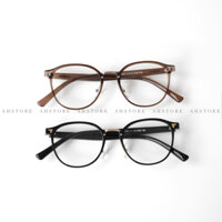 Gọng kính mắt tròn nam nữ AHSTORE chất liệu nhựa dẻo thanh mảnh nhẹ nhàng