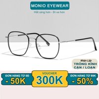 Gọng Kính Mắt Tròn Nam Nữ MONIO 8875 Chất Liệu Nhựa Cao Cấp TR90 Lõi Kim Loại Chắc Chắn