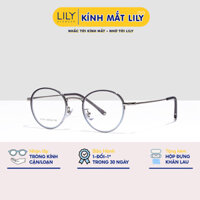 Gọng kính mắt tròn nữ LILYEYEWEAR chất liệu nhựa chắc chắn thanh nhẹ thiết kế thời trang 11913