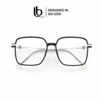 Gọng Kính Mắt Vuông To Nam Nữ Kt82 781 Nhựa Mềm Thanh Mảnh Bền Nhẹ Lb Eyewear - Màu Đen, Hồng, Cam, Trong Suốt, Xám, Tím
