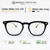 Gọng kính nam Chrome Heart dáng vuông cổ điển thời trang cao cấp Monocle Eyewear chất liệu kim loại kiểu dáng sang trọng