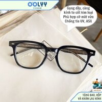 Gọng Kính Nam Nữ Mắt Kính To Gọng Chắc Phong Cách Thời Trang Hàn Quốc Tròng Không Độ Chống Tia UV Và ASX Mã C107 (2116)