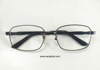 Gọng kính nam titanium dáng vuông màu ghi hun khói Seiko (Made in Japan).