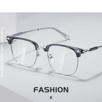 Gọng kính nam trong suốt, kính mắt nam cận thời trang chống ánh sáng xanh tia UV tròng 0 độ cao cấp Hàn Quốc DETINO K16