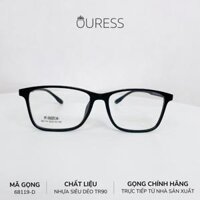 Gọng kính nhựa 68119 thời trang nam nữ siêu nhẹ siêu bền OURESS - Đen