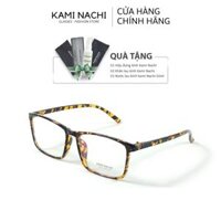 Gọng kính nhựa dáng vuông KAMI NACHI phong cách đơn giản 2394 - Da beo