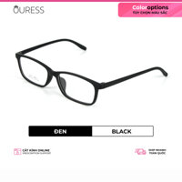 Gọng kính nhựa dẻo thời trang nam nữ siêu nhẹ siêu bền Ouress 2030 - Đen bóng