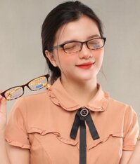 Gọng kính nhựa dẻo tr90 siêu nhẹ thời trang nam nữ Ouress 86026 - Đen Xanh