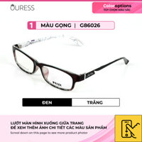 Gọng kính nhựa dẻo tr90 siêu nhẹ thời trang nam nữ Ouress 86026 - Đen Trắng