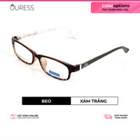 Gọng kính nhựa dẻo tr90 siêu nhẹ thời trang nam nữ Ouress 86026 - Nâu Vàng