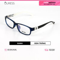 Gọng kính nhựa dẻo tr90 thời trang nam nữ Ouress 86017 - Trắng đen