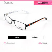 Gọng kính nhựa dẻo tr90 thời trang nam nữ Ouress 86010 - Đen Trắng