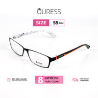 Gọng kính nhựa dẻo tr90 thời trang nam nữ Ouress 86010 - Đen Kim Tuyến