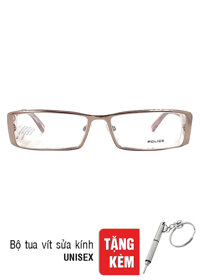 Gọng Kính Nữ Police V 8141N K01 5118135 - Đỏ Phối Đồng  Tặng Bộ Tua Vít Sửa Kính