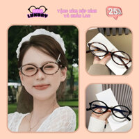 Gọng Kính Oval Tròn Miu'miu Loại 1 Diva Luxury Kính Miu Thời Trang Y2K Giả Cận Da Beo Cao Cấp