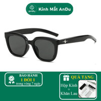 Gọng kính râm mát thời trang nữ AnDu dánh Vuông cá tính chống tia UV chất liệu nhựa cao cấp 6246