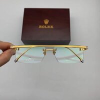 Gọng Kính Rolex K226247 Mạ Vàng 18K Titan Khoan 3 Mảnh Fullbox