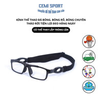 Gọng kính thể thao cận loạn Cemi Sport DT90 cho người chơi đá bóng, bóng rổ, bóng chuyền tháo rời tiện lợi hằng ngày