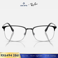 Gọng kính thép không gỉ Unisex, nam nữ Rayban ORX6494 2861 chính hãng - LensOptic